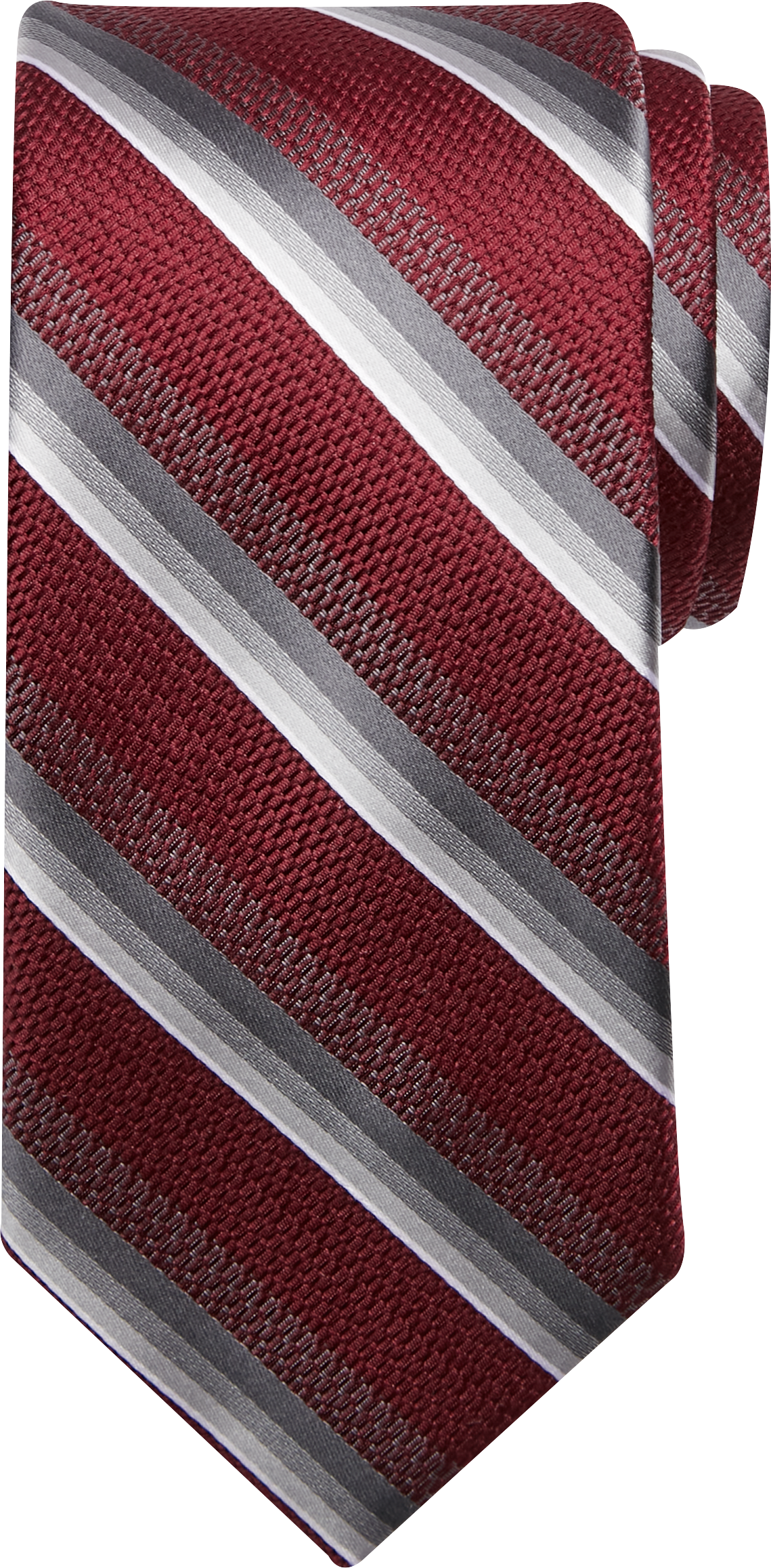 Michael Strahan Narrow Tie, Burgundy Stripe - Men's Accessories | Men's ...