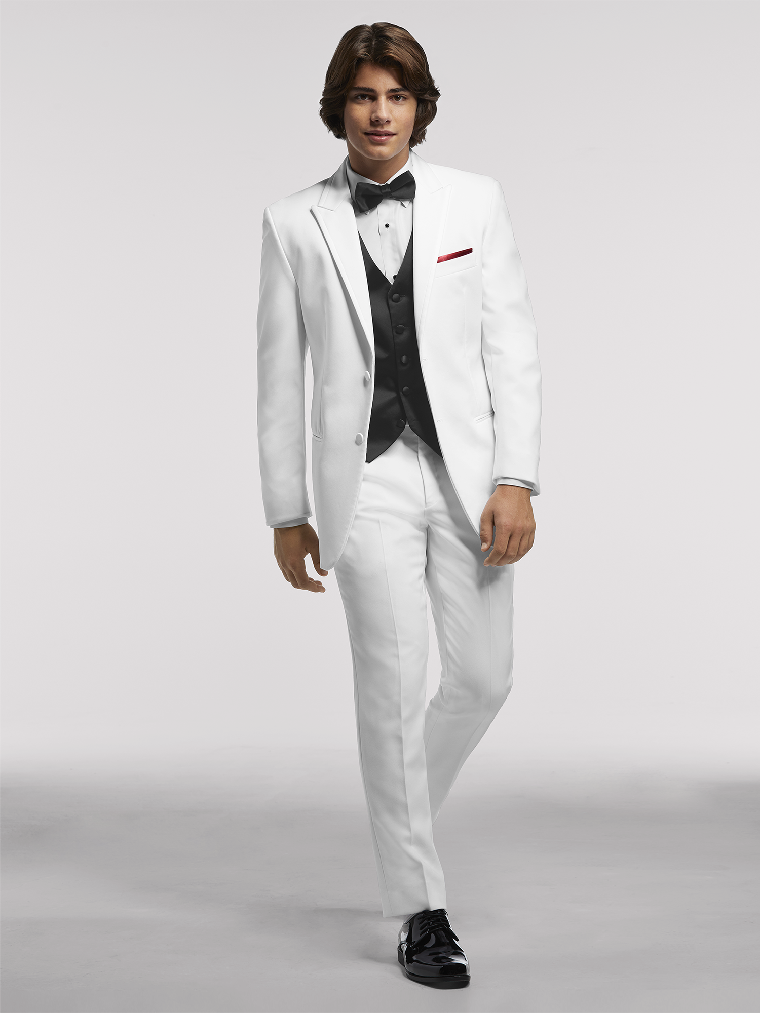 white tux black lapel