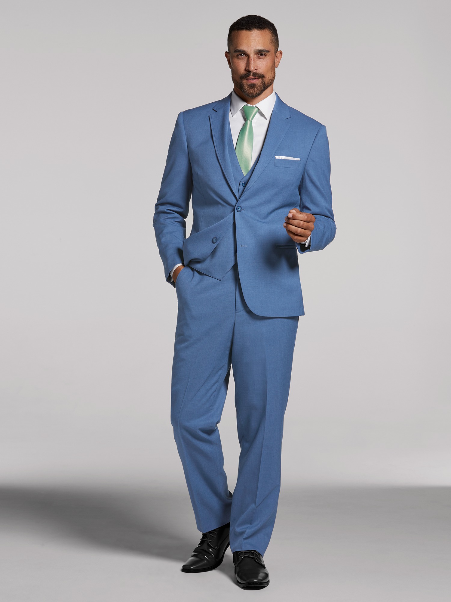 Blue Performance Wedding Suit By Calvin Klein Suit Rental Mens