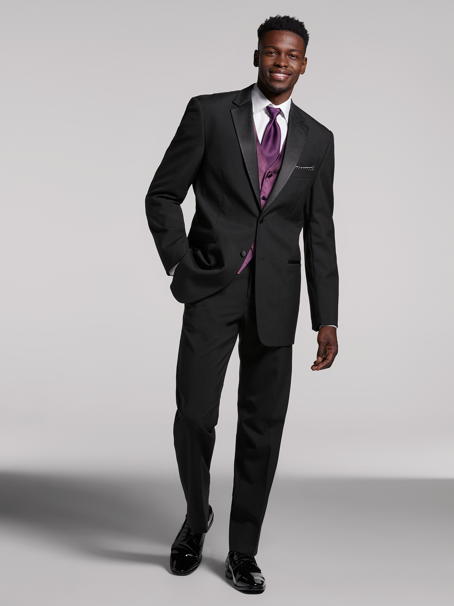 Black Notch Lapel Tuxedo by Joseph & Feiss | Men's Wearhouse