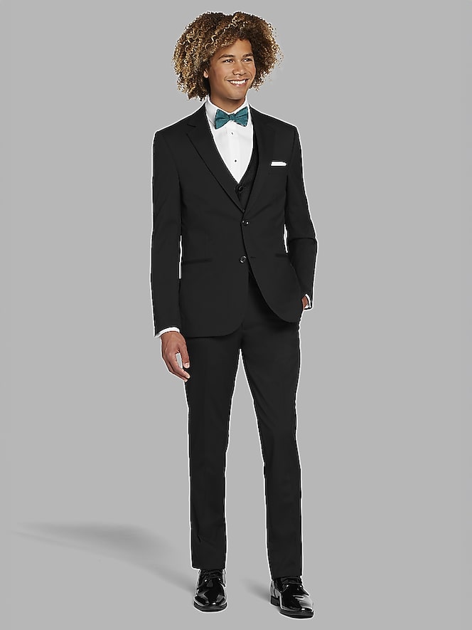 Kenneth Cole Performance Wool Black Suit