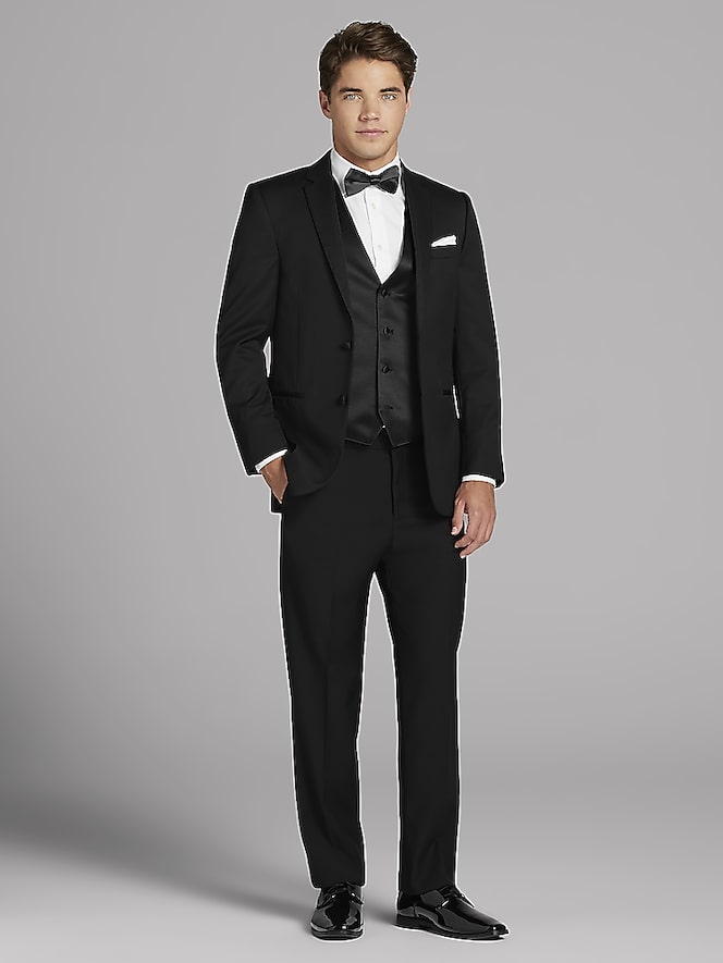 Vera Wang Black Notch Lapel Tux