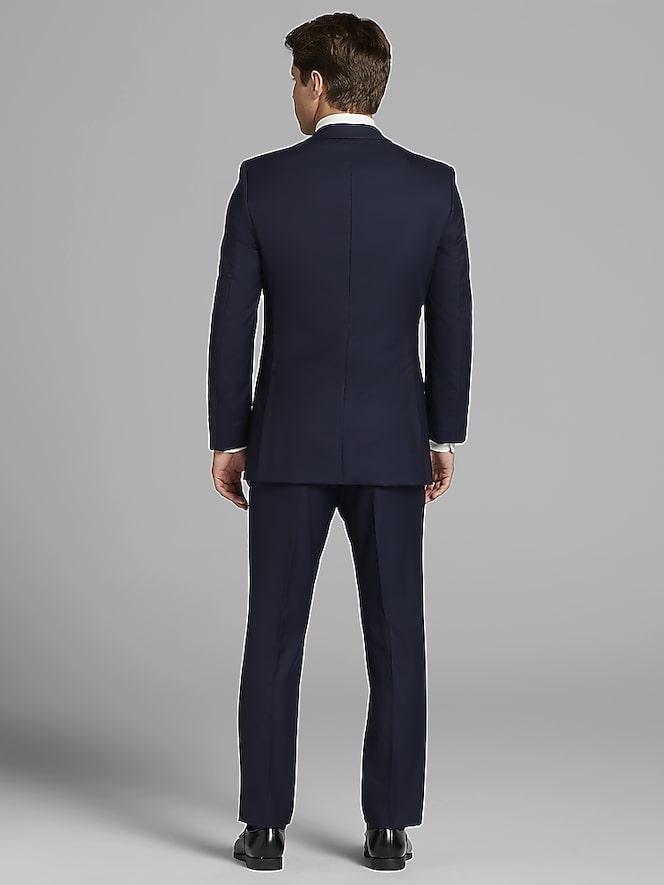 Joseph Abboud Navy Satin Edged Notch Lapel Tux