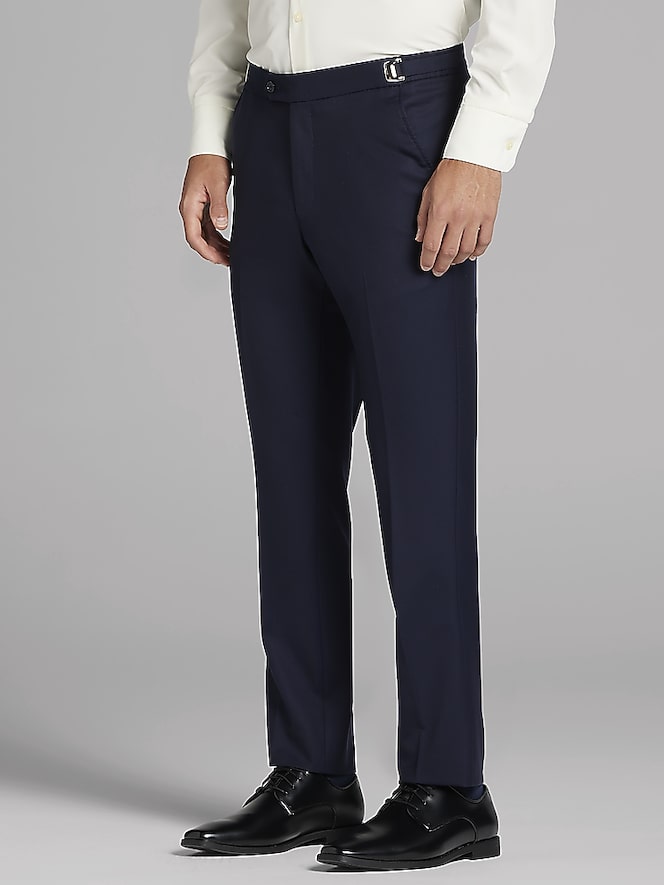Joseph Abboud Navy Satin Edged Notch Lapel Tux