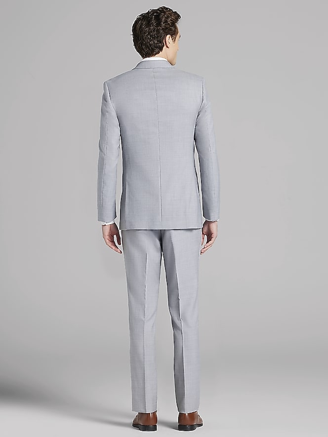 Joseph Abboud Light Gray Satin Edged Notch Lapel Tux
