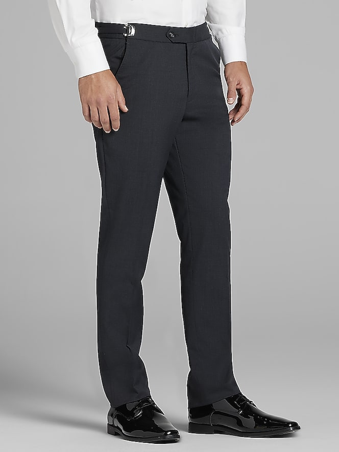 Calvin Klein Charcoal Gray Performance Wool Tux