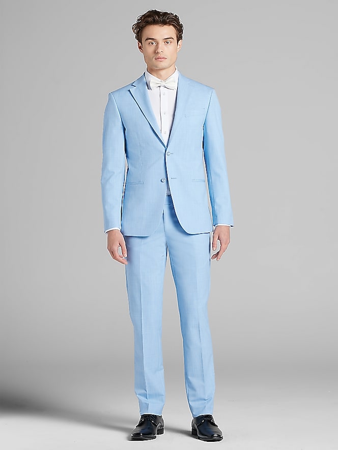 Egara Chambray Blue Suit