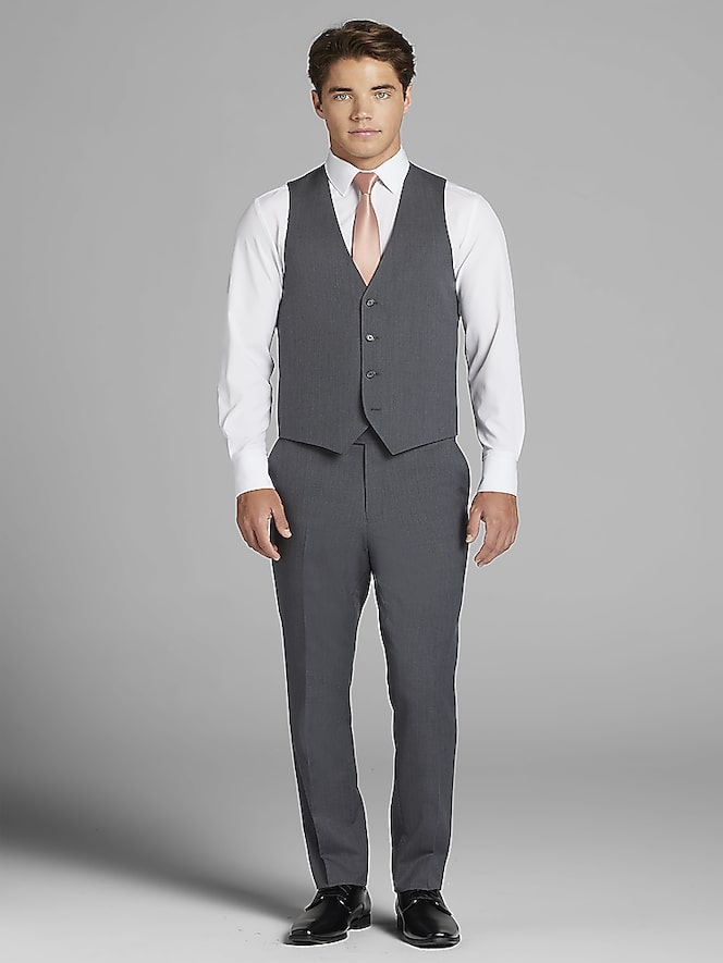 Pronto Uomo Gray Notch Lapel Tuxedo