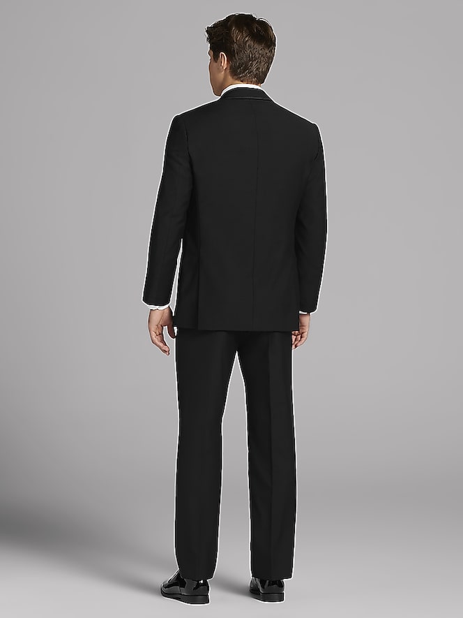 Calvin Klein Black Satin Edged Notch Lapel Tux
