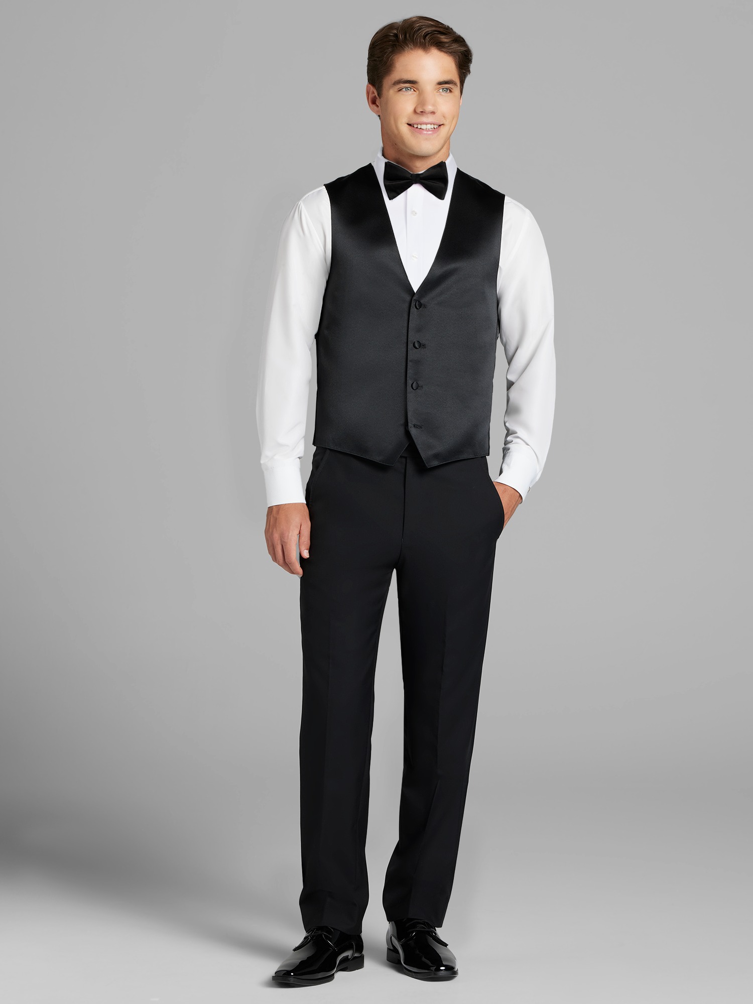 Calvin Klein Black Shawl Lapel Tux, Black | Tuxedo Rental | Men's
