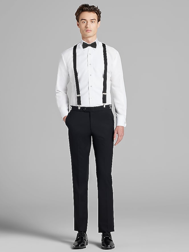 Pronto Uomo Black Notch Lapel Suit