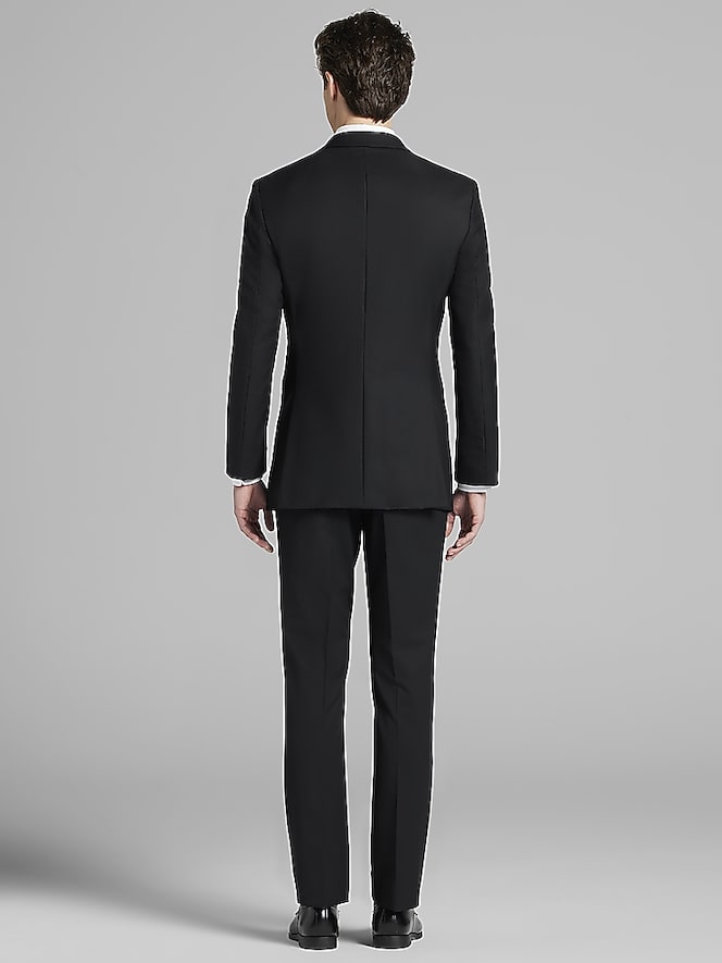 Pronto Uomo Black Notch Lapel Suit