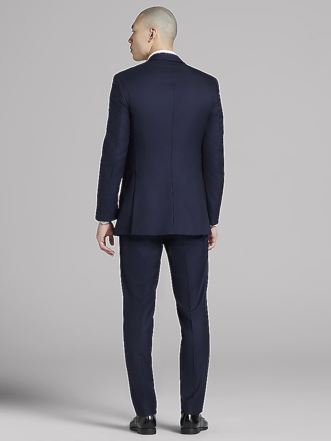 Joseph Abboud Navy Satin Edged Notch Lapel Tux