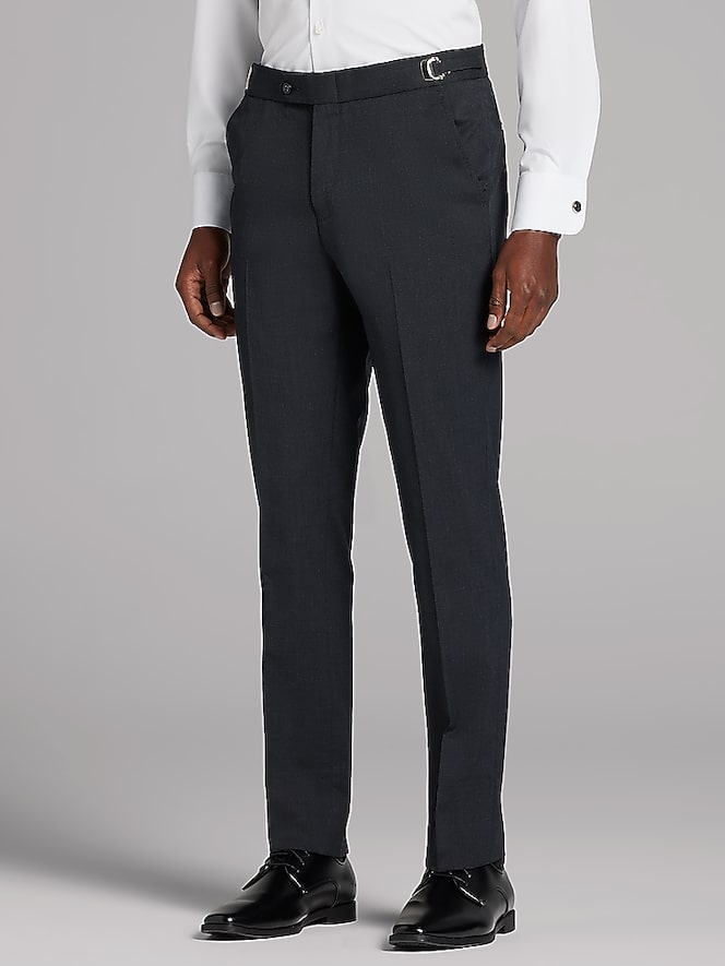 Calvin Klein Charcoal Gray Performance Wool Suit