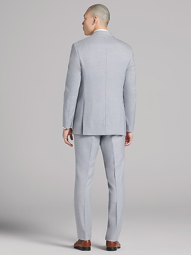 Joseph Abboud Light Gray Satin Edged Notch Lapel Tux