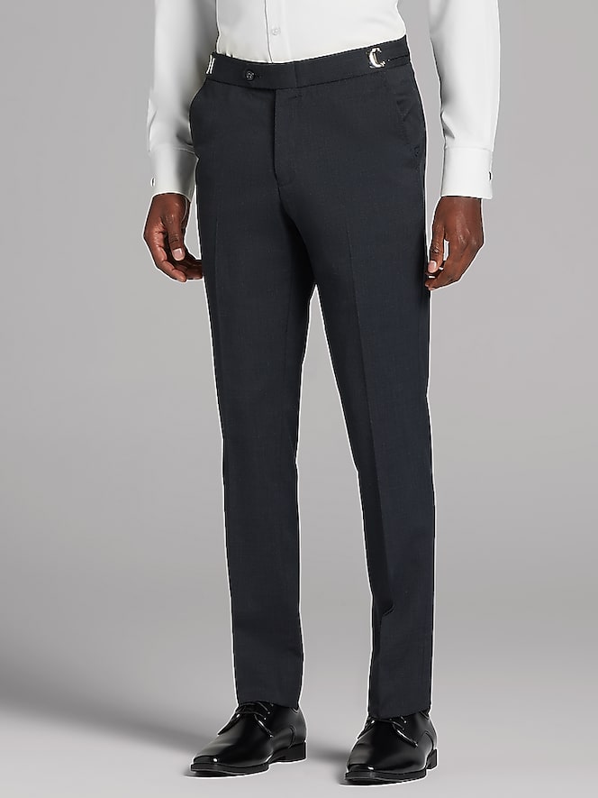 Calvin Klein Charcoal Gray Performance Wool Tux