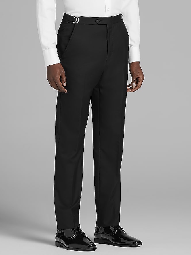 Calvin Klein Black Satin Edged Notch Lapel Tux
