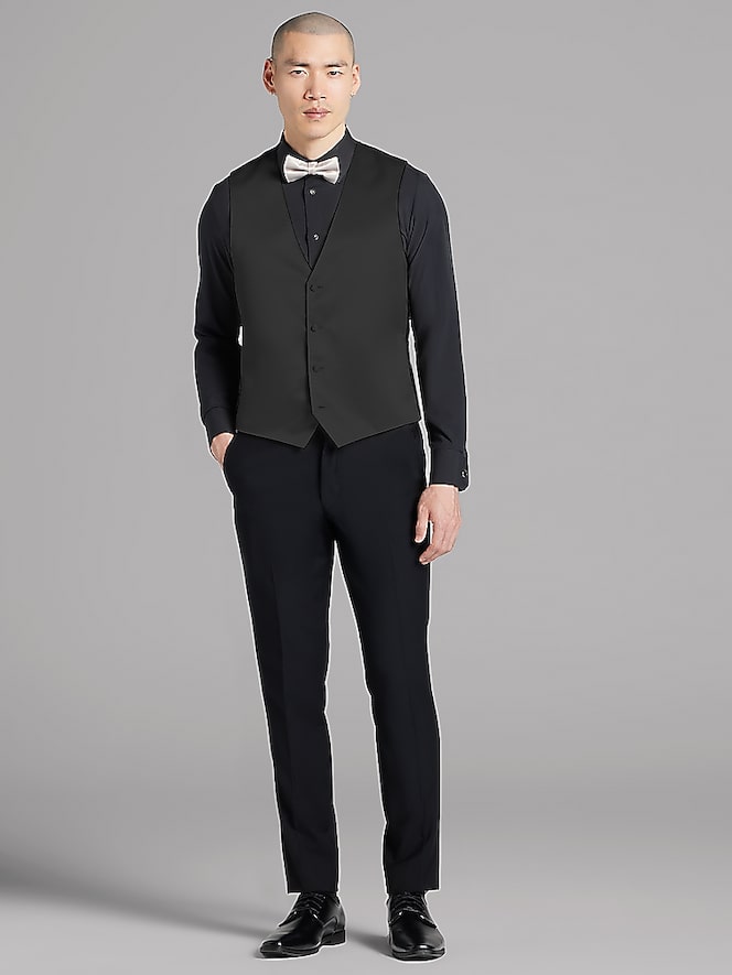 Pronto Uomo Black Notch Lapel Suit