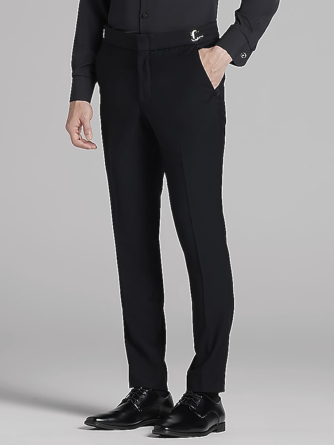 Pronto Uomo Black Notch Lapel Suit
