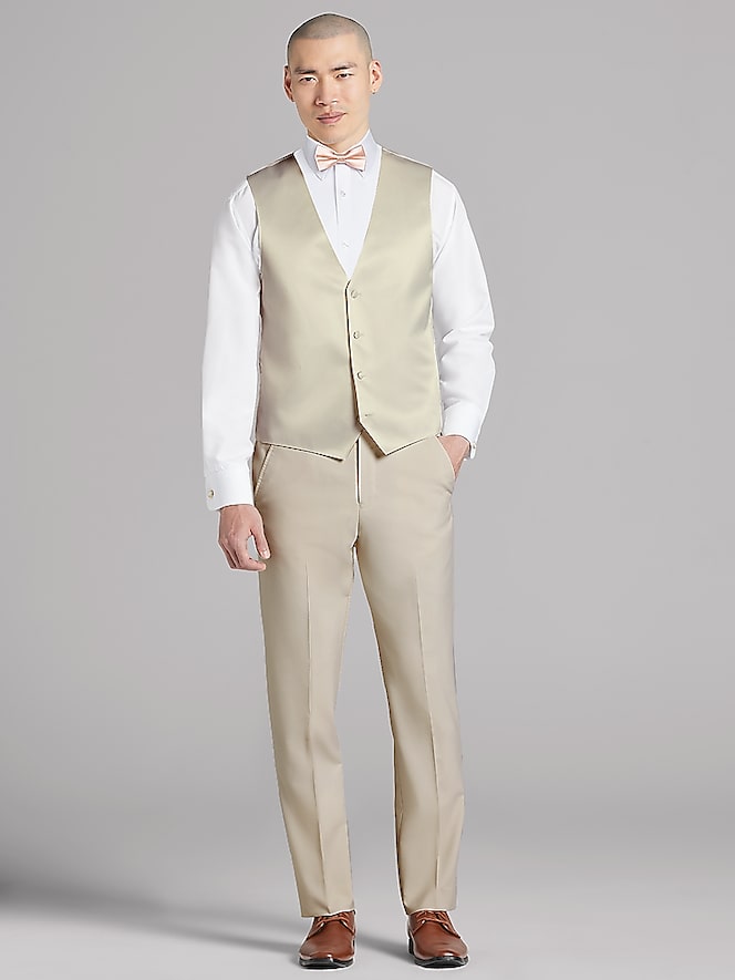 Pronto Uomo Performance Wool Tan Suit