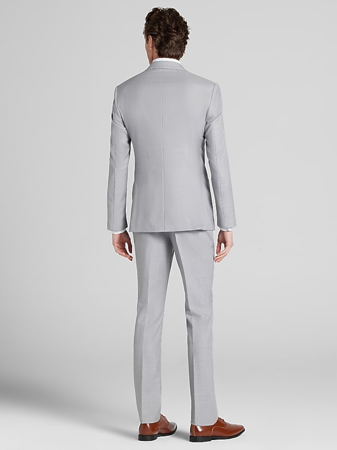 Joseph Abboud Joseph Abboud Light Gray Performance Wool Tuxedo