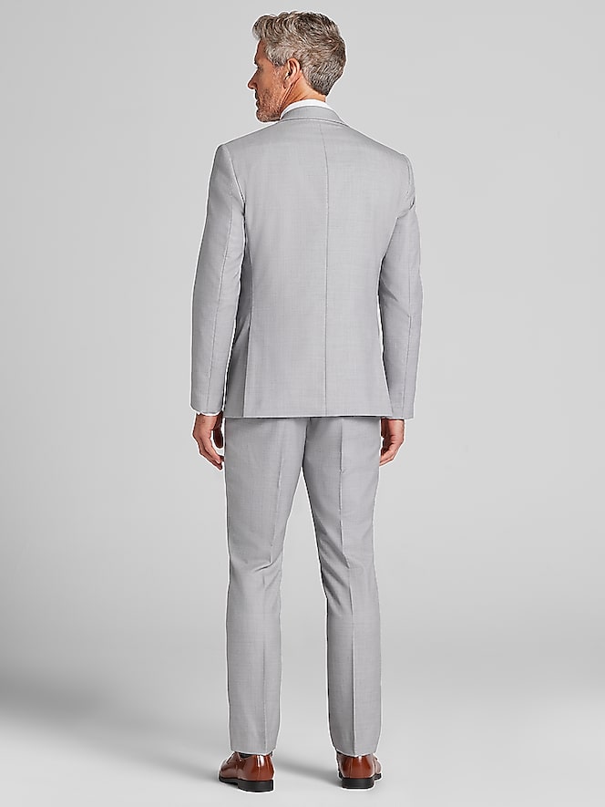 Joseph Abboud Joseph Abboud Light Gray Performance Wool Tuxedo