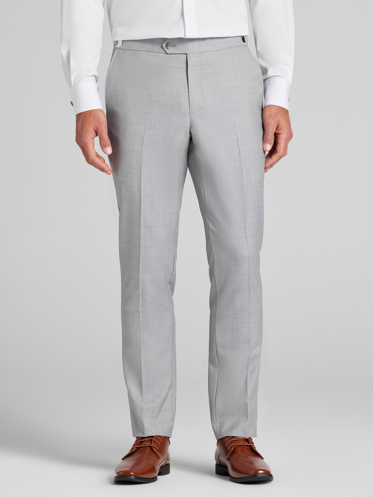 Joseph Abboud Light Gray Performance Wool Tuxedo, Gray | Tuxedo