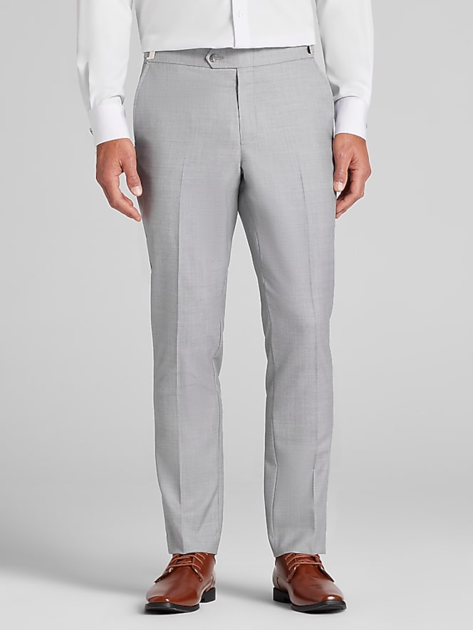 Joseph Abboud Joseph Abboud Light Gray Performance Wool Tuxedo