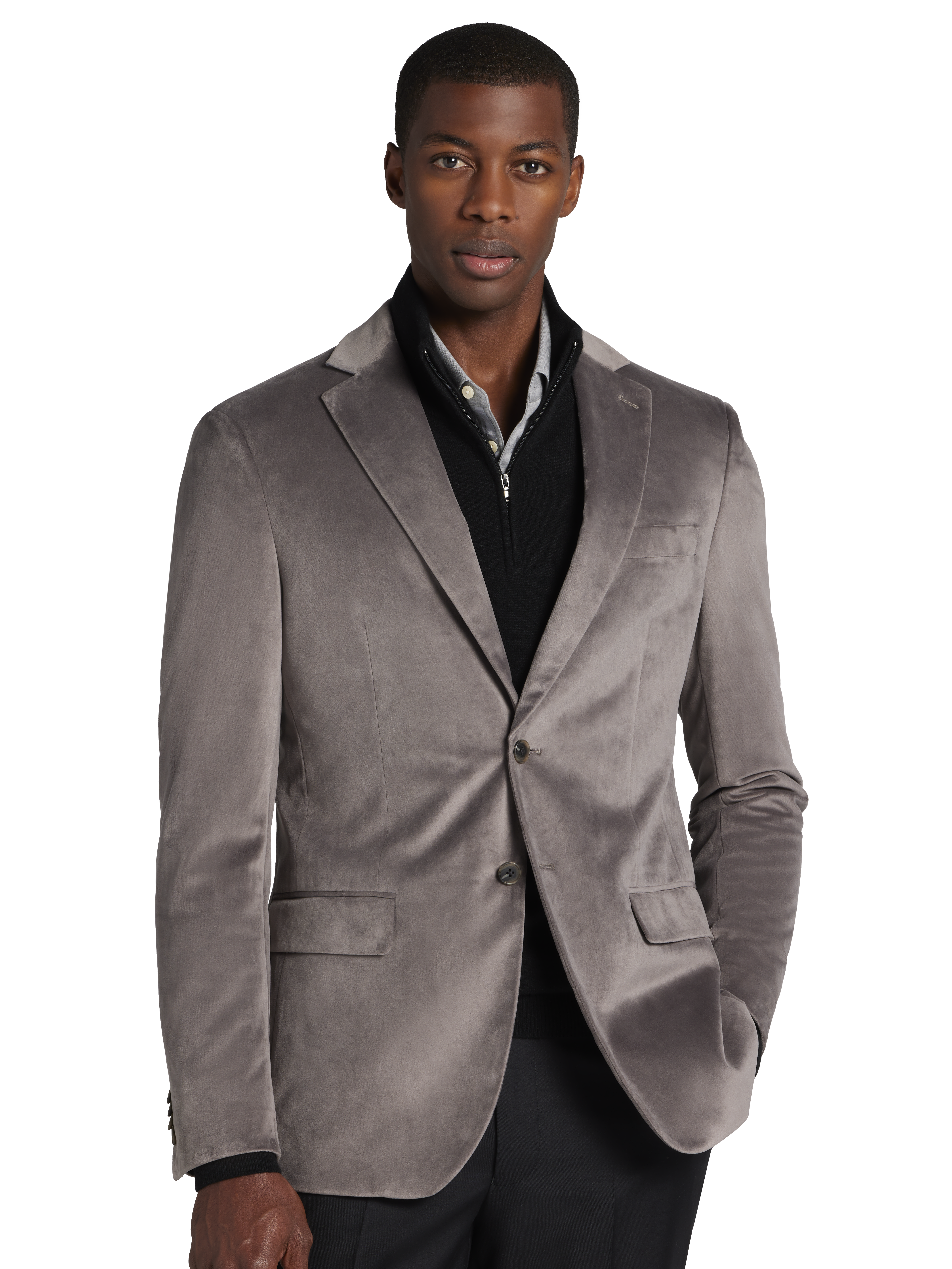 Modern Fit Velvet Dinner Jacket