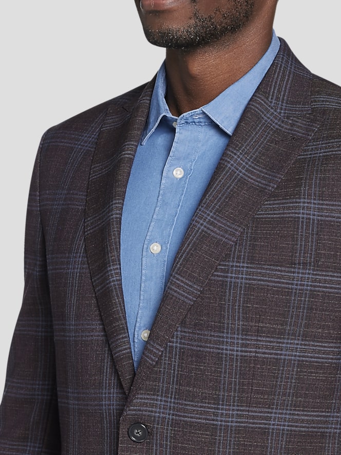 Joseph Abboud Modern Fit Plaid Sport Coat
