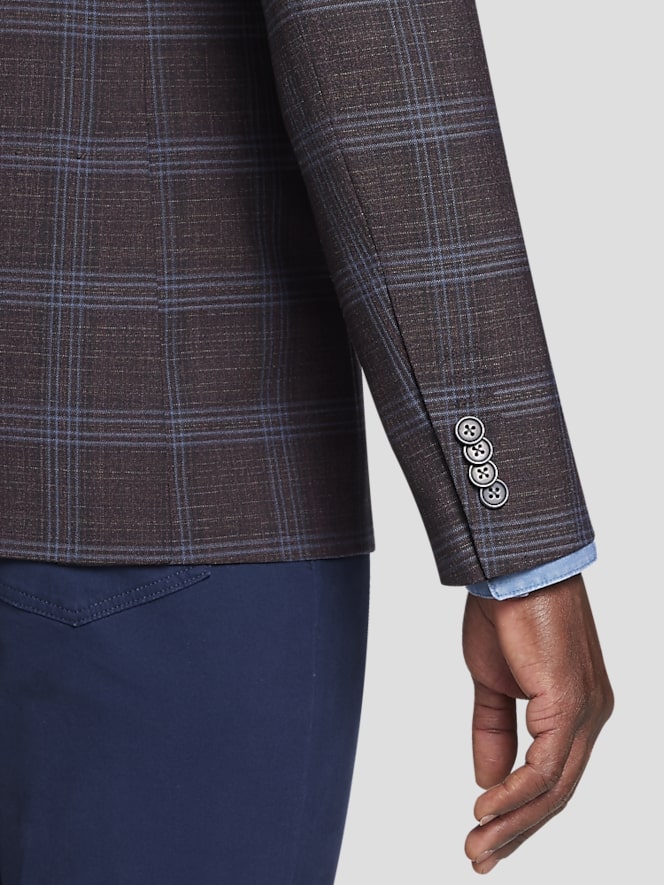 Joseph Abboud Modern Fit Plaid Sport Coat