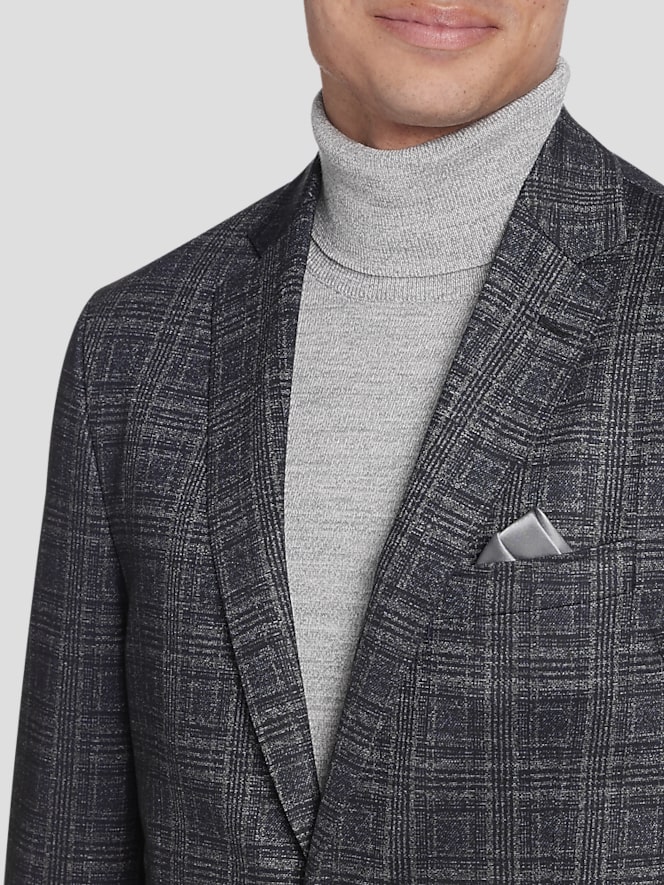 Awearness Kenneth Cole Slim Fit Plaid Sport Coat
