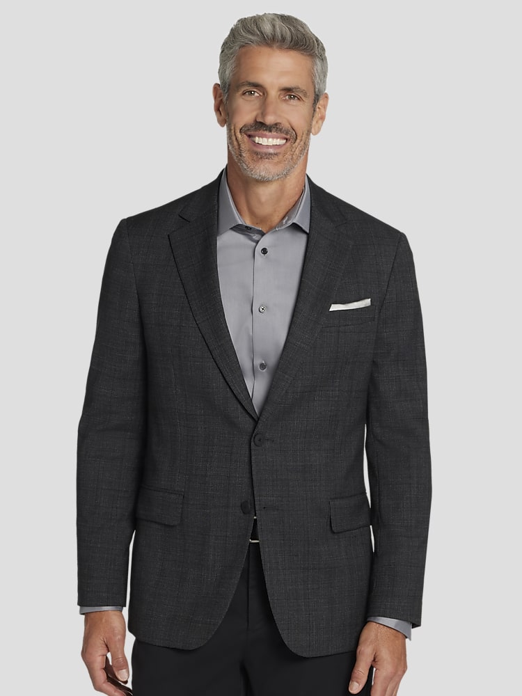 Awearness Kenneth Cole CHILLFLEX Modern Fit Plaid Sport Coat