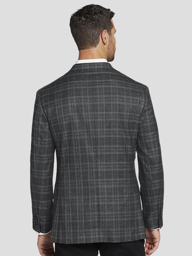 Awearness Kenneth Cole Modern Fit Plaid Sport Coat