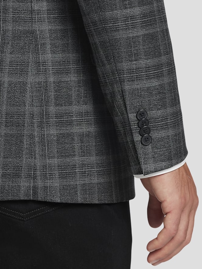 Awearness Kenneth Cole Modern Fit Plaid Sport Coat