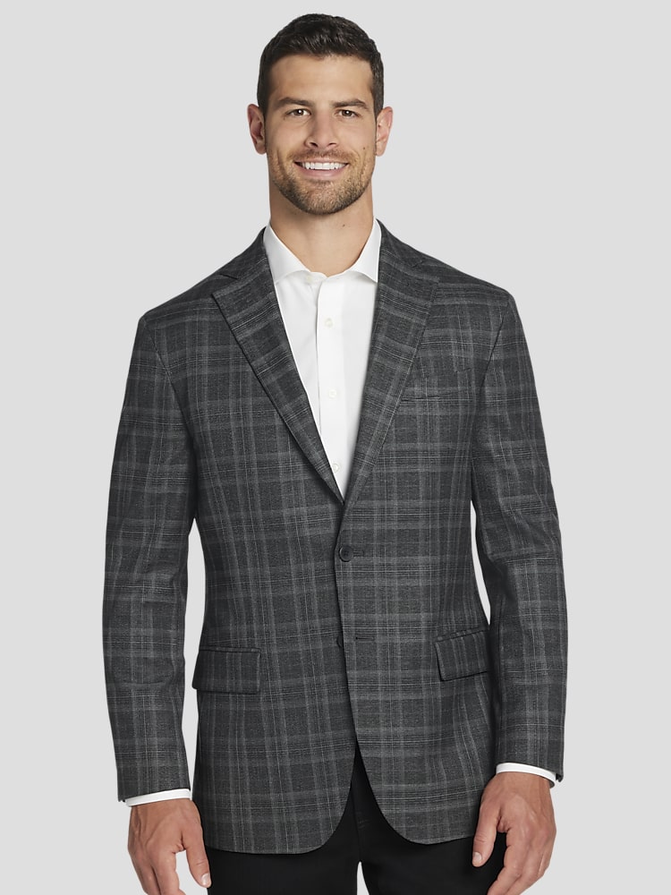 Awearness Kenneth Cole Plaid Modern Fit Sport Coat Sport Coats Men s Wearhouse