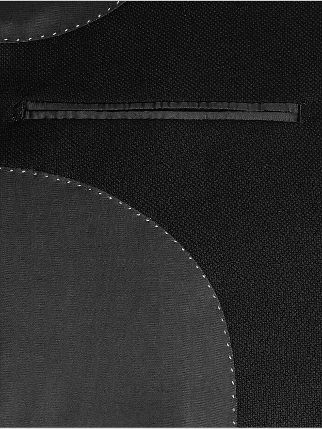 Joseph Abboud Modern Fit  100% Wool Blazer, Black - Image 4 of 5