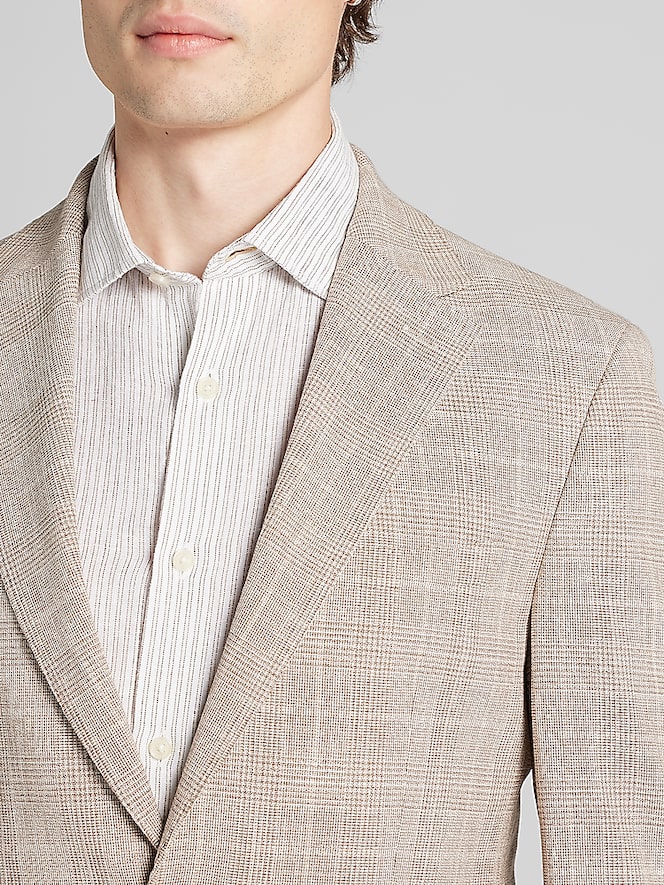 Calvin Klein Slim Fit Plaid Sport Coat