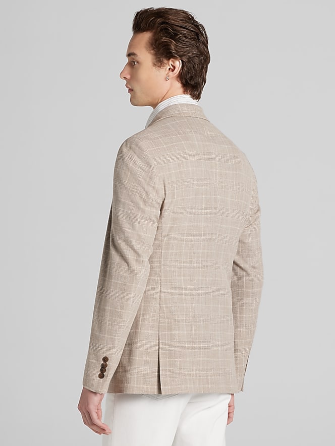 Calvin Klein Slim Fit Plaid Sport Coat