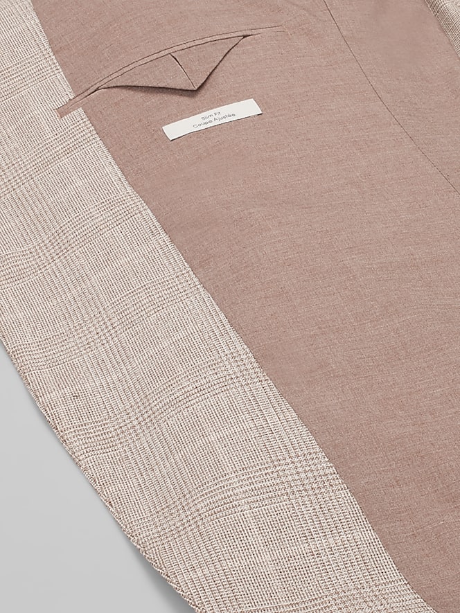 Calvin Klein Slim Fit Plaid Sport Coat