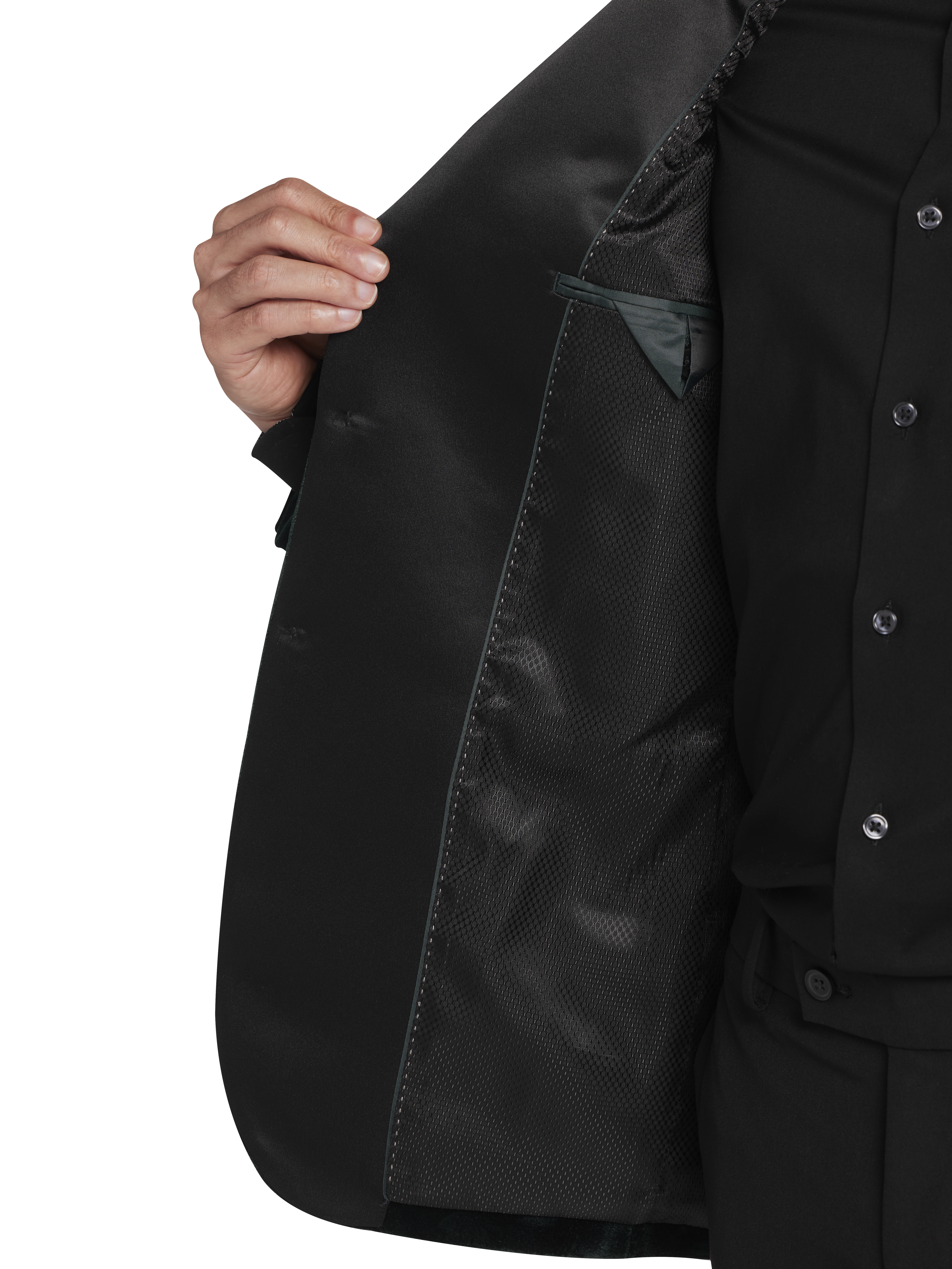 Slim Fit Embossed Velvet Paisley Dinner Jacket