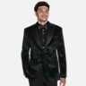 Egara Slim Fit Embossed Velvet Paisley Dinner Jacket