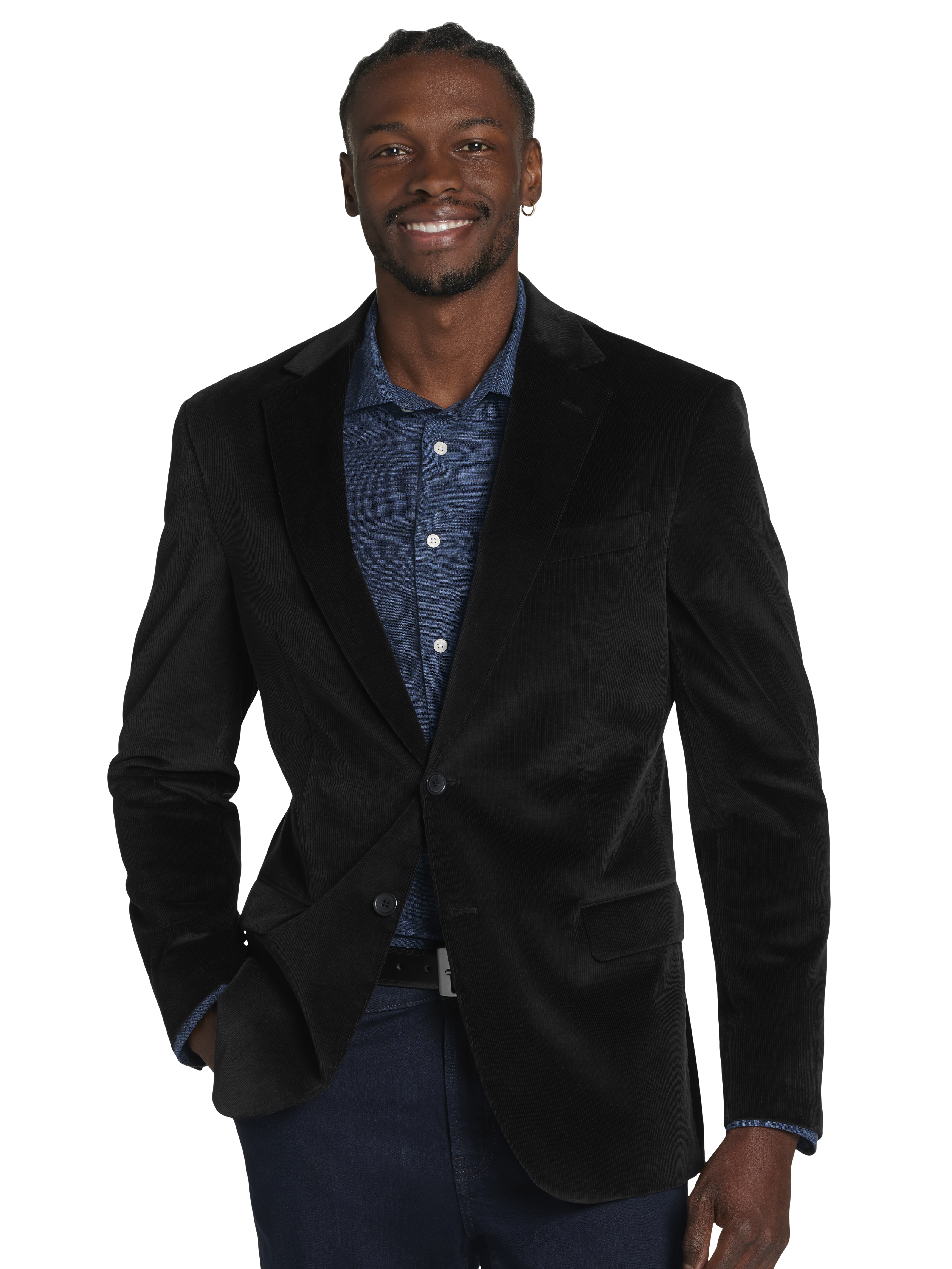 Modern Fit Corduroy Sport Coat