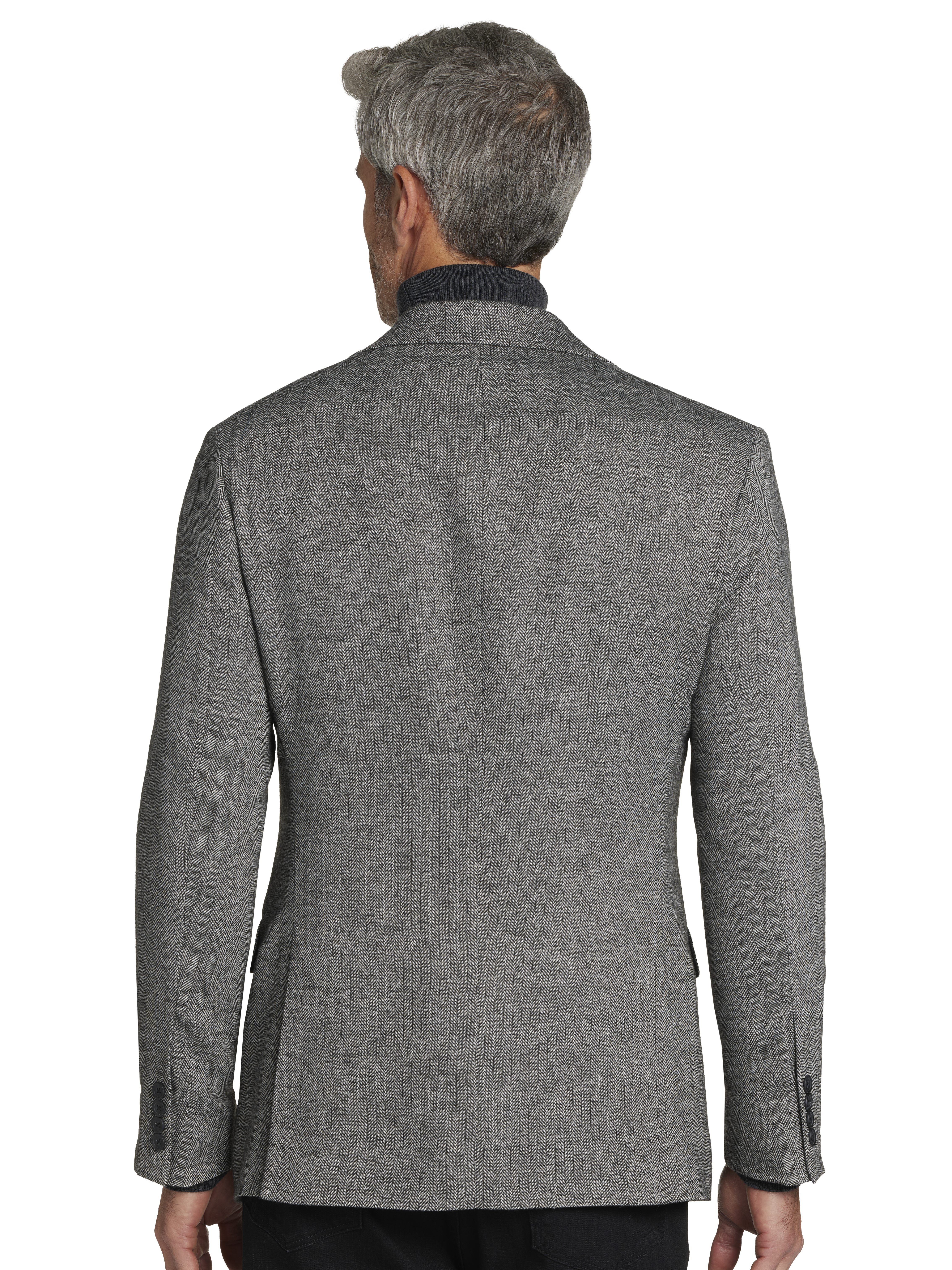 Modern Fit Herringbone Sport Coat