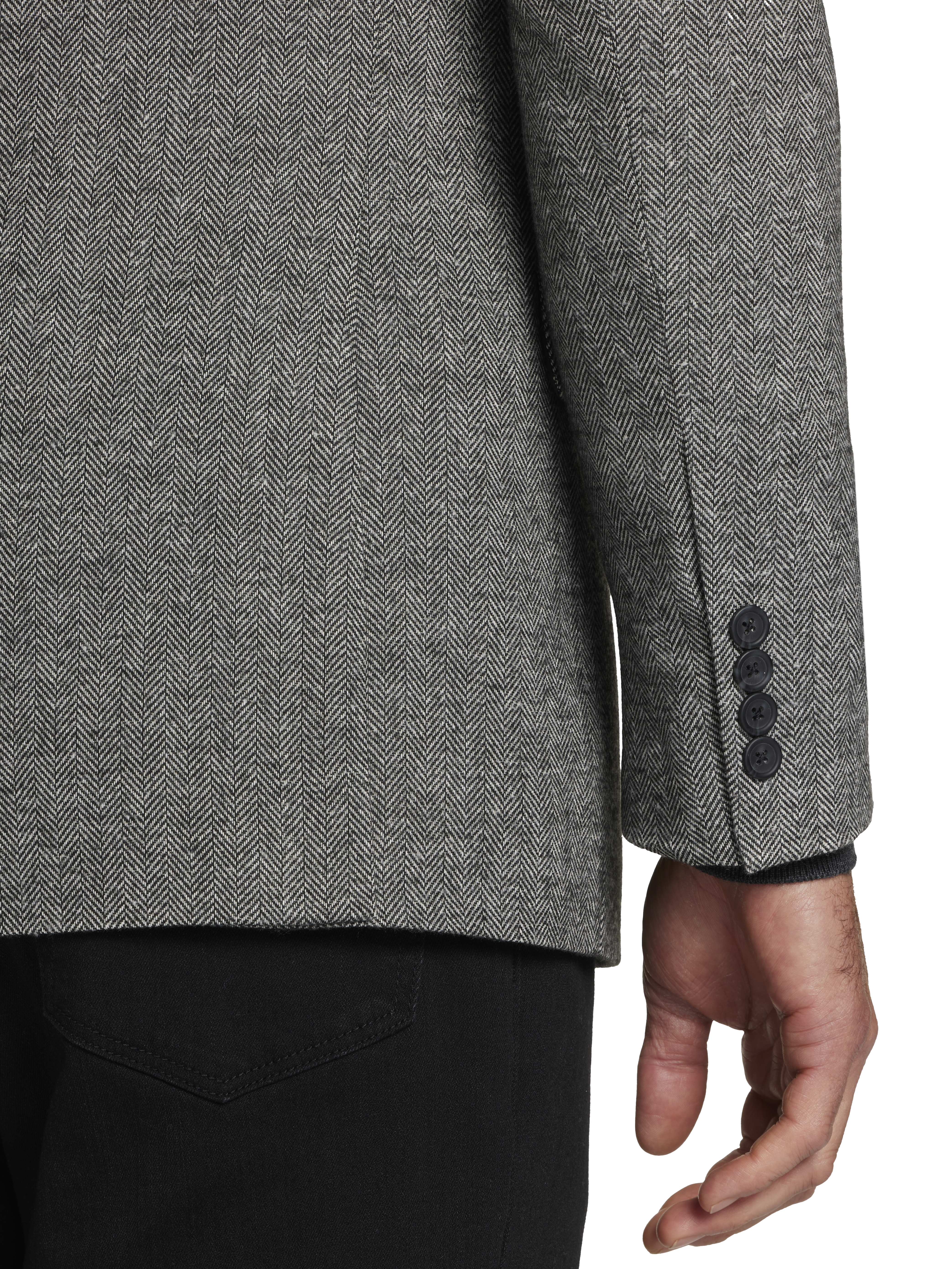 Modern Fit Herringbone Sport Coat