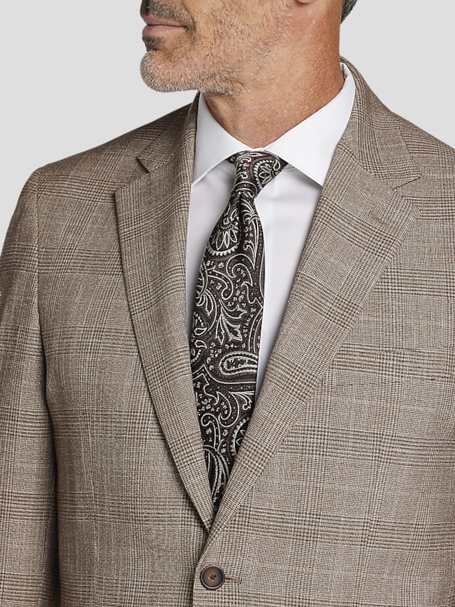 Pronto Uomo Classic Fit Plaid Sport Coat