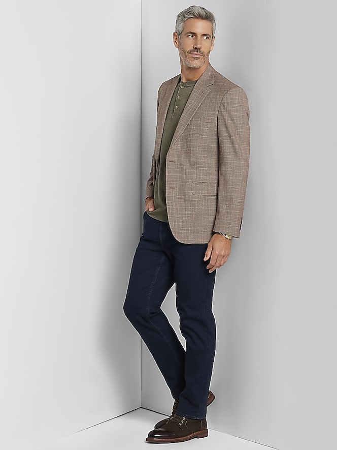 Pronto Uomo Classic Fit Plaid Sport Coat