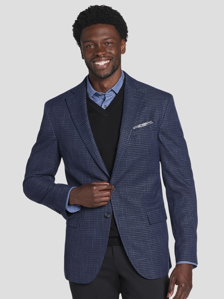 Awearness Kenneth Cole Check Modern Fit Sport Coat