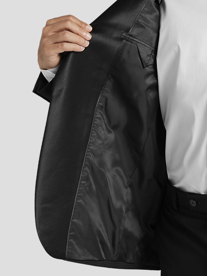 Egara Slim Fit Single-Button Dobby Formal Sport Coat