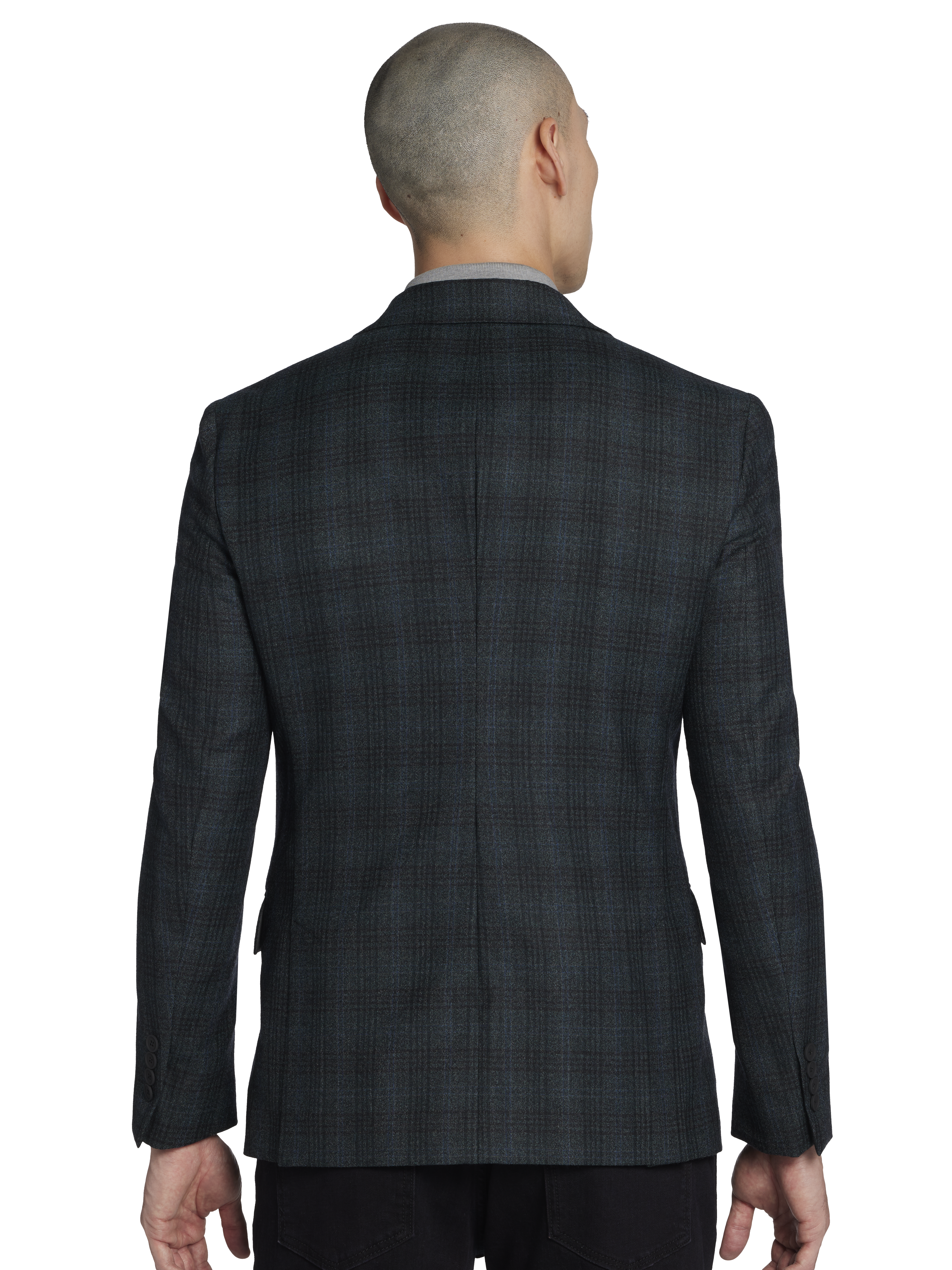 Slim Fit Plaid Sport Coat